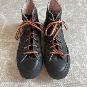 Converse Chuck Taylor All Star High Top Rainbow Pride Shoes Womens HTF